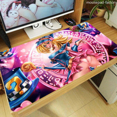 Dark Magician Girl Large Keyboard Mat Yugioh Playmat Anime Mouse Pad Yu-Gi-Oh