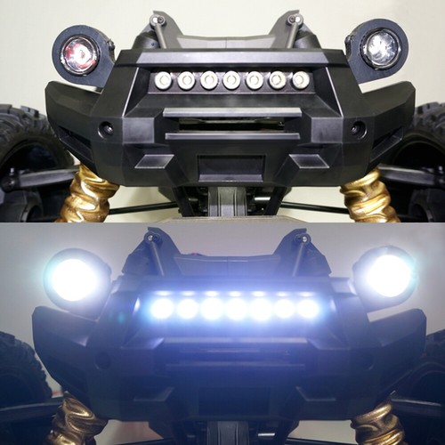 LED Front Bumper White Light Lamp Bar For 1/5 Traxxas X-MAXX XMAXX RC Car Parts - Picture 6 of 9