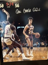 Gail Charles Goodrich signed Lakers 16X20  photo ~ BAS COA Beckett Witnessed