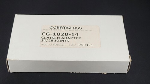 Adattatore Chemglass Claisen, giunti interni ed esterni 14/40, #CG-1020-14, NUOVO - Foto 1 di 2