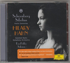Schoenberg Sibelius Hilary Hahn Swedish Radio Symphony Orch Violin Concertos
