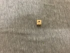 Antique Authentic Civil War Era Carved Bovine Bone Dice 1/2”
