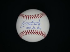 KERRY WOOD SIGNED OFFICIAL OMLB BASEBALL INSCRIBED 