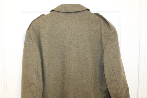 Original Deutscher Mantel Gr. 40 Armee oliv Wolle Militär Jacke Flagge Nato Offiziere - Bild 10 von 12