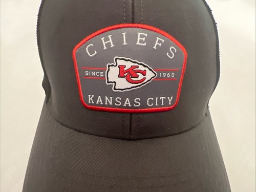 Kansas City Chiefs Fitted Cap Adult Large Gray with Black Mesh Forty-Seven 47 - Picture 3 of 9