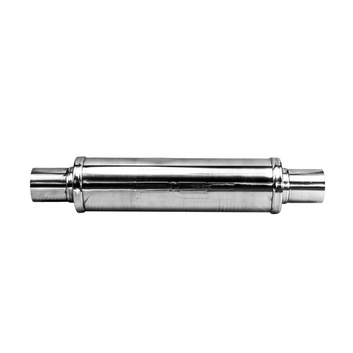 Exhaust Silencer Resonator 3 inch 76mm 4" Round x 14 Profusion 304 Stainless - Picture 3 of 12