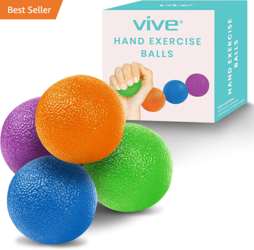 Squeeze Balls for Hand Therapy, Exercise, Arthritis (W/ Rehab Video App) - Grip  - Picture 1 of 12