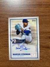 2021 Topps 70 Years of Baseball Autographs #70YAMST Marcus Stroman Mets
