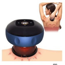 Electric Cupping Therapy Set Scraping Massager Red Light Heating Body Slimming