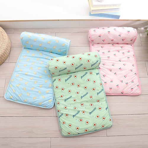 Alfombra de enfriamiento de verano para mascotas perros gatos lavable seda hielo suave almohadilla para cama con almohada fresca - Imagen 13 de 20