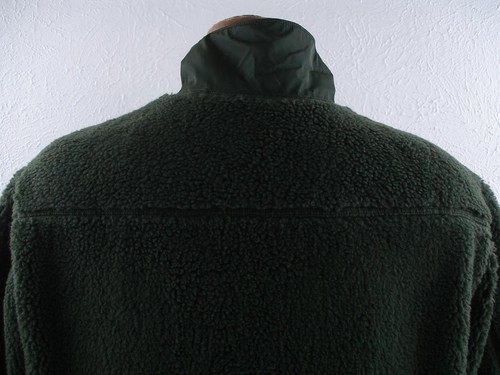 NWT $110 Men's M Banana Republic Sherpa Faux Fur Camo Green Jacket Full-Zip Coat - Picture 7 of 20