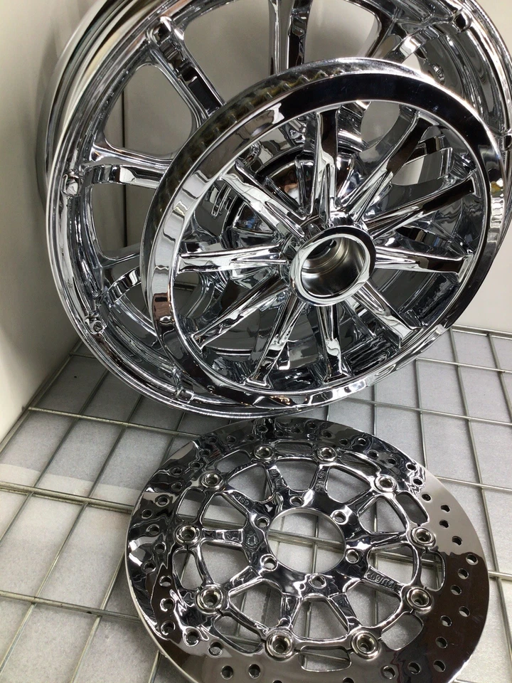 Indian Chief Classic cromo rueda trasera y rotores llantas MAG 2015-22 (CAMBIO) Foto 2 de 4