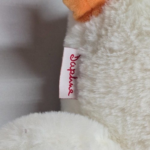 Daphne's Kopfbedeckungen Vogel lustig dumm weiß Ente Fahrer Abdeckung Neu ohne Etikett Plüsch NEU - Bild 4 von 5