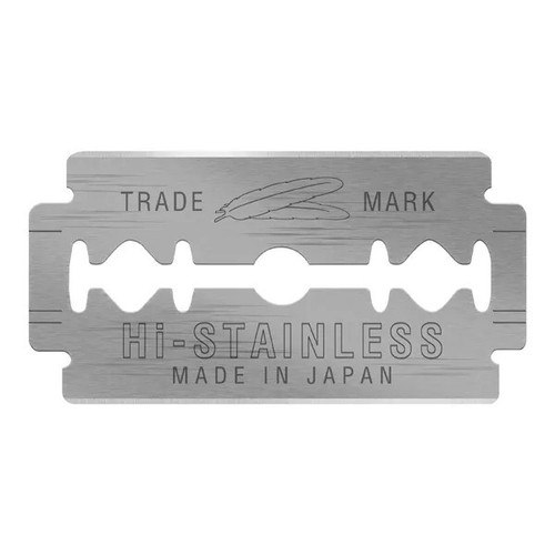200 FEATHER New Hi-Stainless Platinum Coated Double Edge Safety Razor Blades - Picture 4 of 12