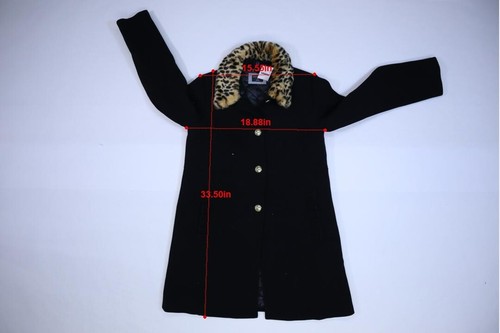 J Crew Crewcuts Ruffle-Pocket Wool Coat with Eco-Friendly PrimaLoft Girls 16 - Picture 4 of 10