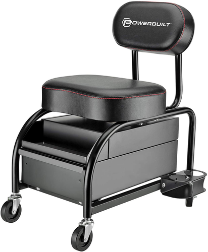 Professioneller Auto Detailers Mechaniker Rollsitz, Schwerlast Garage Hocker mit T - Bild 12 von 12