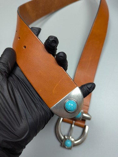 Etro Milano breiter Damengürtel echt braun Leder Größe S/M - Bild 15 von 16