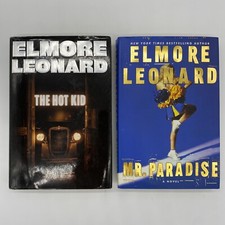 Elmore Leonard Lot of 2 The Hot Kid Mr. Paradise Hardcover Novels First Edition