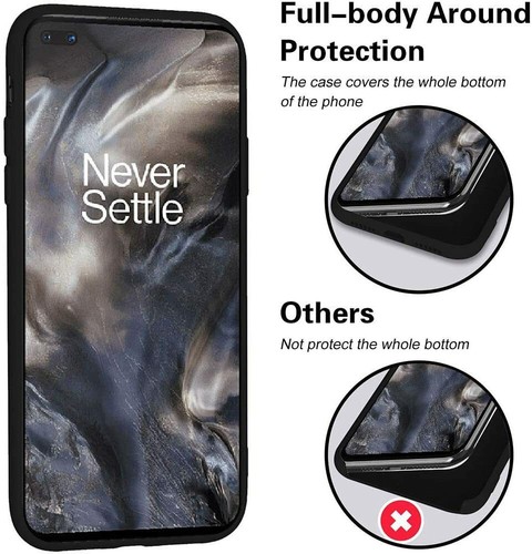 COVER CUSTODIA + PELLICOLA VETRO TEMPERATO PER OnePlus NORD 5G NERO OPACO - Imagen 12 de 23