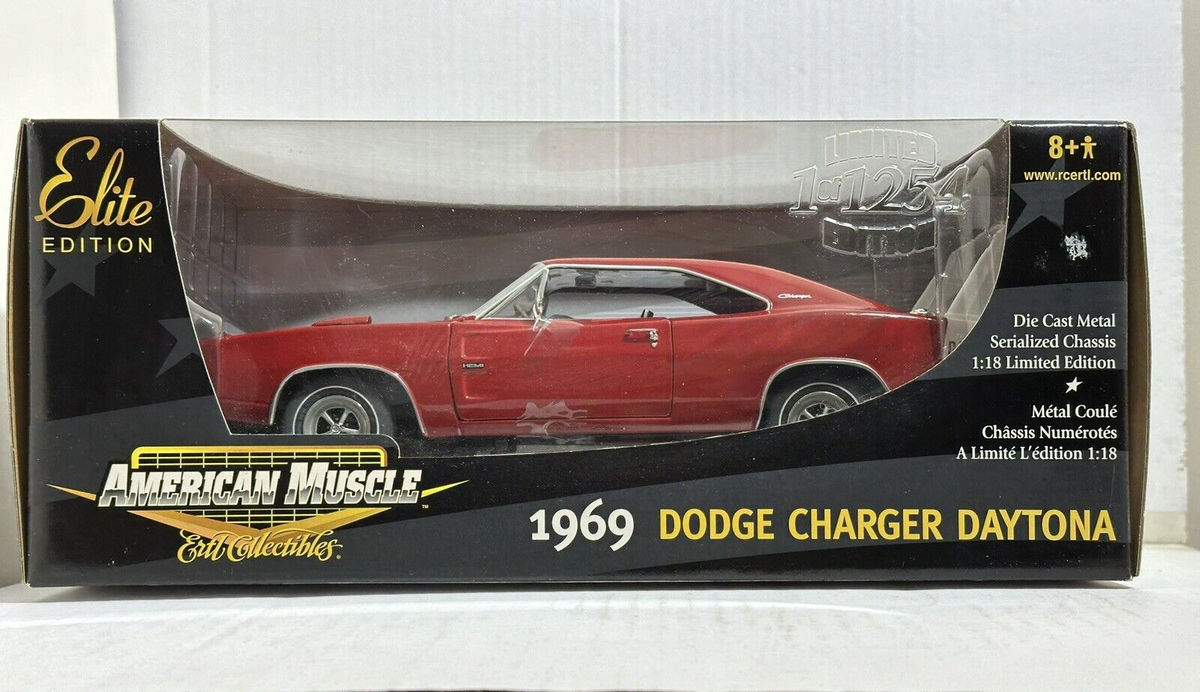 ERTL AMERICAN MUSCLE ELITE 1969 DODGE CHARGER DAYTONA RED 1