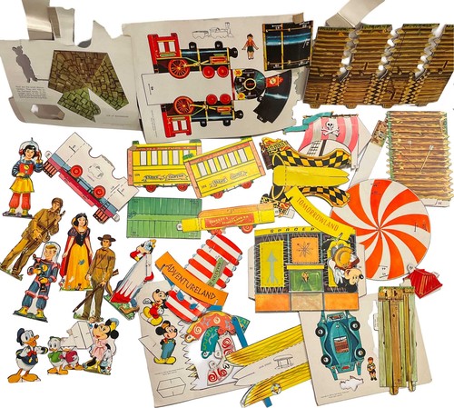 Let's Build Disneyland (Push Out and Put Together) BOOK 1957 Vintage Whitman - Picture 8 of 11