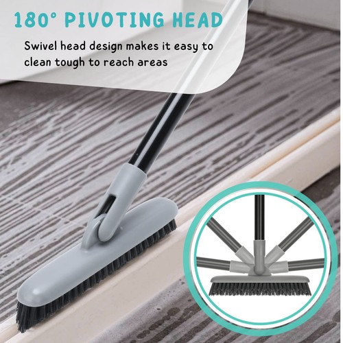 Grout Brush With Long Handle 49'' Tile Cleaner Tool For Shower Bathroom Floors S - Picture 5 of 7