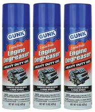 3~ Gunk Engine Brite No Scent Cleaner & Baked on Degreaser 15 oz Heavy Duty Gel