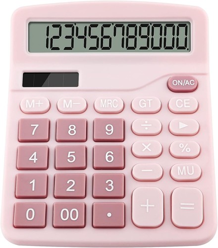 12 Digit Electronic Calculator Large Screen Desktop Home Hot Office Calculator