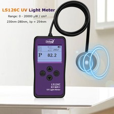 LS126C UV Light Meter UVC Radiometer UV Power Meters w/ Bluetooth 0-20000 μW/cm2
