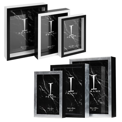 Stackable Photo Frame Set of 4x6 5x7 6x8 Choose Colour UK