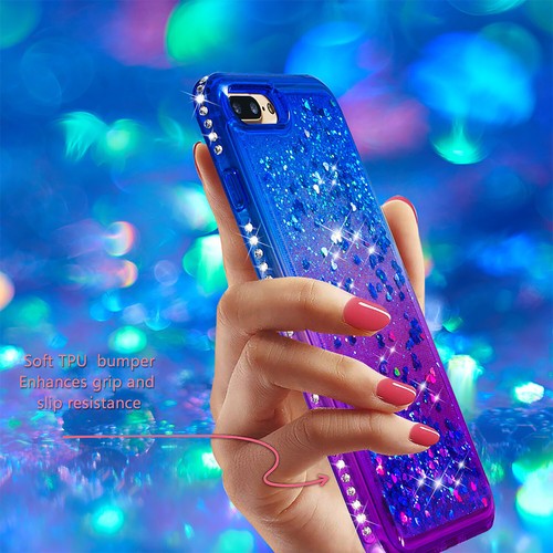 For iPhone 8/7/6 Plus X/Xs/Xr/Xs Max Liquid Dynamic Glitter Quicksand Phone Case - Picture 25 of 36