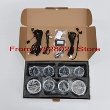 64 Colors Front Rear Air Vent LED Ambient Light Atmosphere Lamp Set For E W213