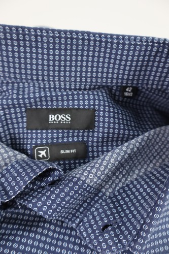 Hugo Boss Men's Casual Vintage Shirt Size 42 / 16.5 Cotton - Picture 7 of 9
