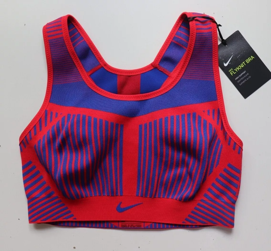 NIKE FE/NOM FLYKNIT HIGH SUPPORT SPORTS TIGHT TRAINING BRA AJ4047-688 WOMEN  XS