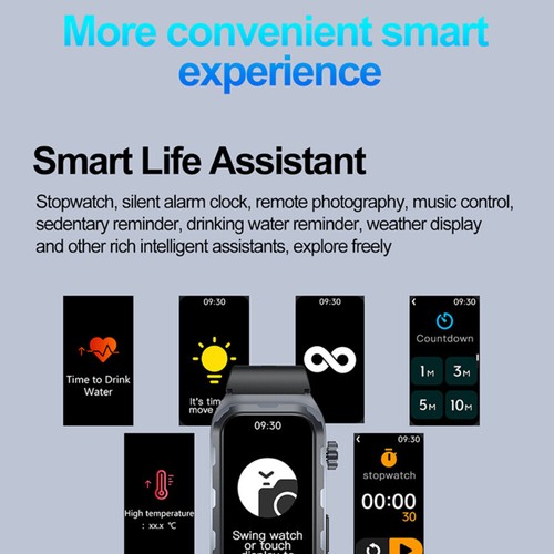 Smart Watch Men Women Fitness Tracker Blood Pressure Heart Rate Sport Watches - Zdjęcie 16 z 20