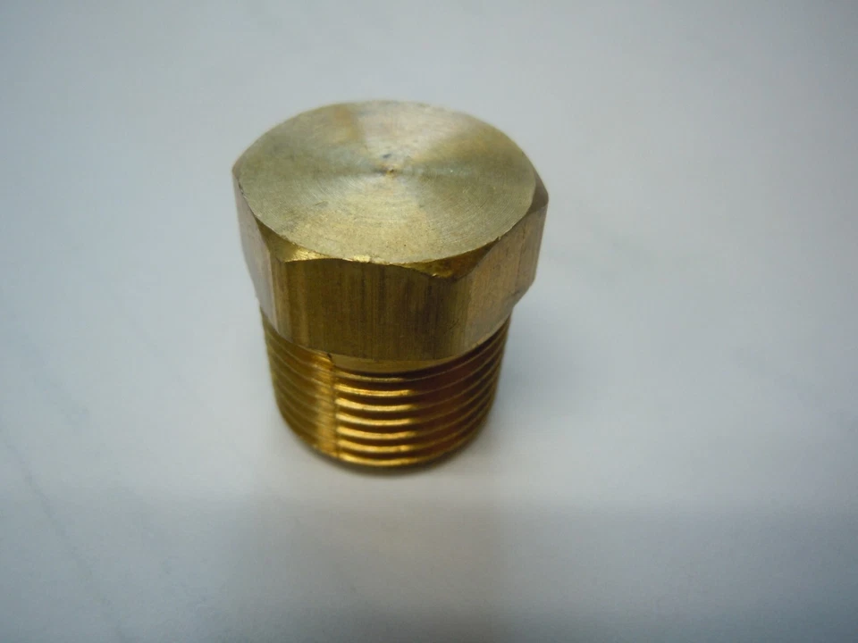 Enchufe de tubo de cabeza hexagonal 3/8 macho Npt montaje de latón cuerpo hueco con núcleo CANTIDAD 2 Foto 2 de 4