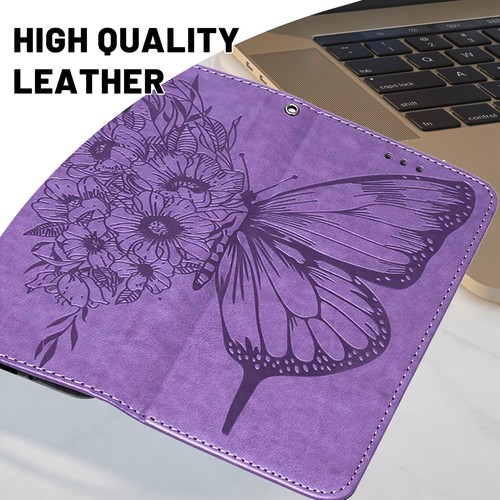 Funda tipo billetera para Google Pixel 8 Pro 7A 7 6 Pro 8 mariposa en relieve + cubierta con correa - Imagen 4 de 72