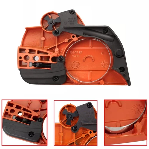 Cubierta lateral embrague freno cadena para motosierra 544097902 544097901 Husqvarna 445 450 - Imagen 5 de 8
