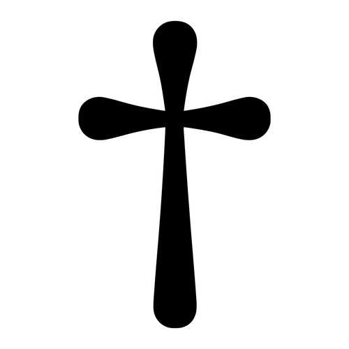 Cross Symbol Sticker - Buy 1 Get 1 Free - Rounded Cross Decal - BOGO - Picture 8 of 12