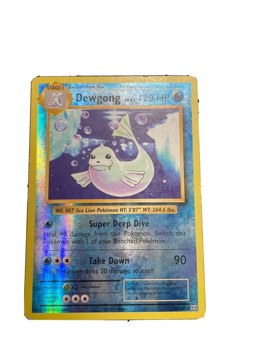 Pokémon TCG Dewgong XY Evolutions 29/108 Reverse Holo Rare | eBay