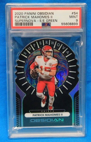 2020 PANINI OBSIDIAN #S4 Patrick Mahomes II PSA 9 MINT #55608899 SUPERNOVA 03/15