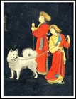 Samoyed Dog And Samoyedic People Lovely Vintage Style Dog Art Print Poster