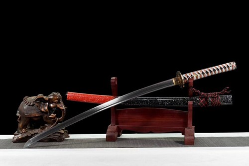Very Sharp Japanese Samurai Katana Sword T10 Steel Clay Tempered Battle Ready - Picture 2 of 10