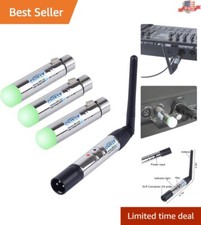 4-Piece Wireless DMX Control System - 1 Transmitter 3 Receivers for Events