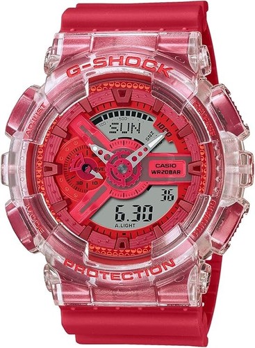 CASIO G-SHOCK Men Watch GA-110GL-4AJR Lucky Drop Red Analog Digital LIMITED NEW - Picture 1 of 2