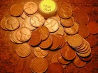 1939-P LINCOLN WHEAT CENT PENNY ROLL, HIGH GRADE!! VF-XF!!!!!