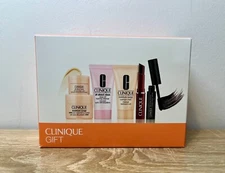 Clinique Moisture Surge Black Honey Skincare Makeup Gift Set 6 Pcs White/Orange
