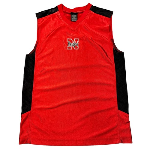 Vintage Tank Men's Medium Nebraska Huskers Football Embroidered Jersey Material