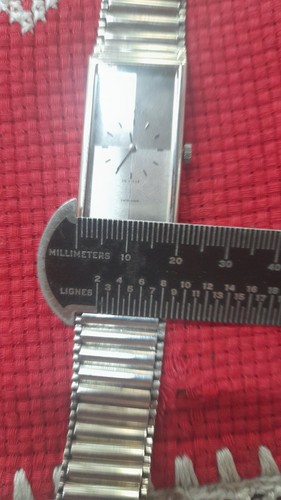 Rare Silver 0.925 OMEGA De Ville Tank 20mm X 40mm Mens Automatic Watch _3704 - Picture 12 of 17
