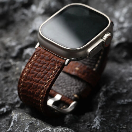 Echtleder Armband Uhrenarmband für Apple Watch Ultra 2 Serie 9 8 7 44/45/49 mm - Bild 2 von 15